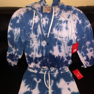 TRUE RELIGION HOODIE AND SHORT SET
